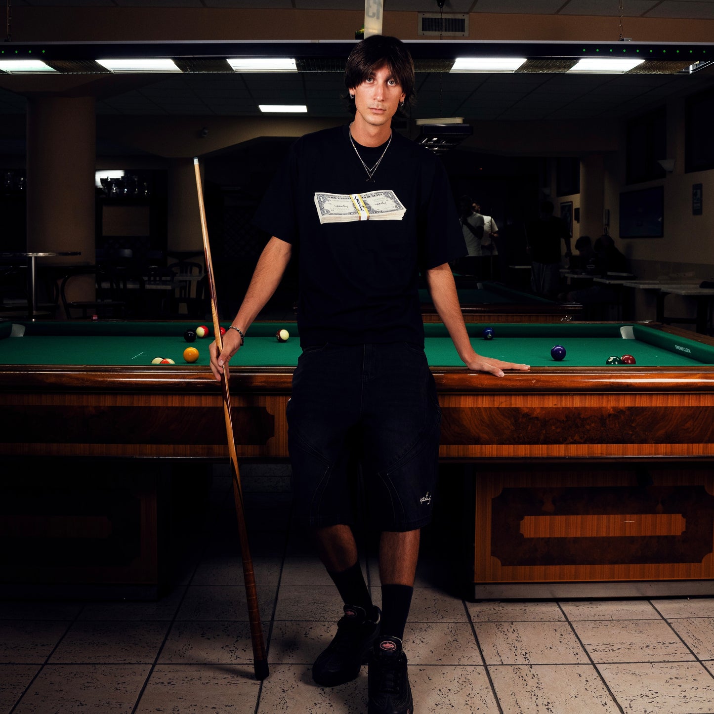 "SENTY CASINÒ" CASH Black T-shirt