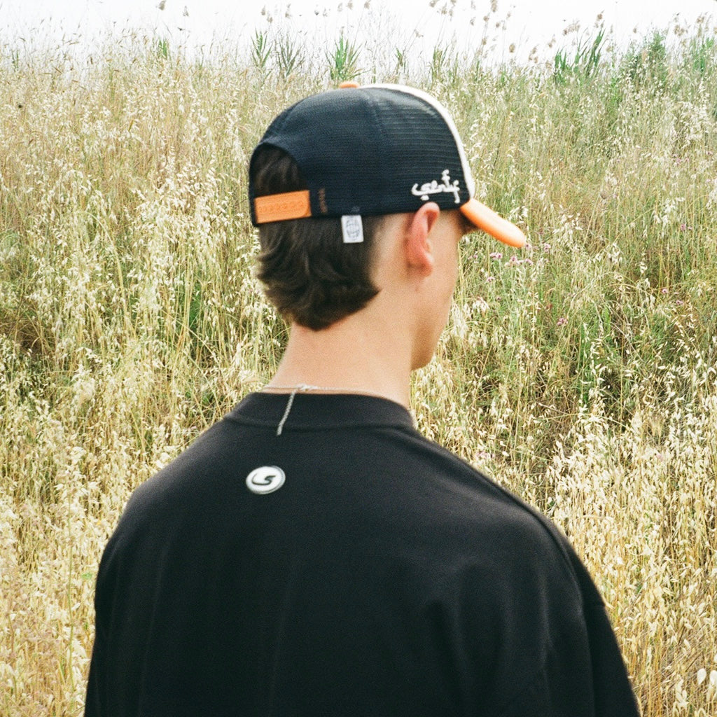 "SENTY SEASON" WORLDWIDE Orange Trucker Hat