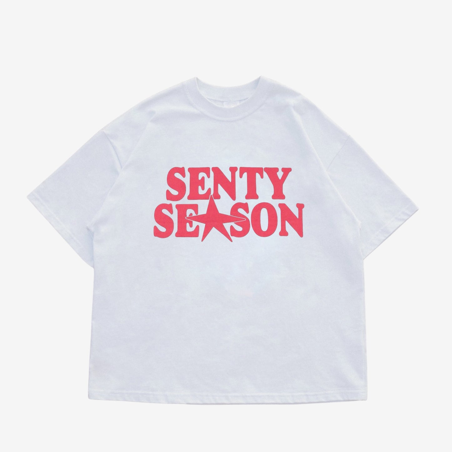 “PINK SEASON" White T-shirt