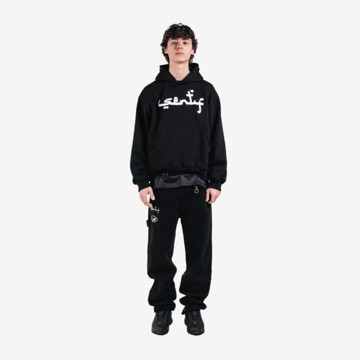 "SENTY SEASON" Black Carpenter Pants