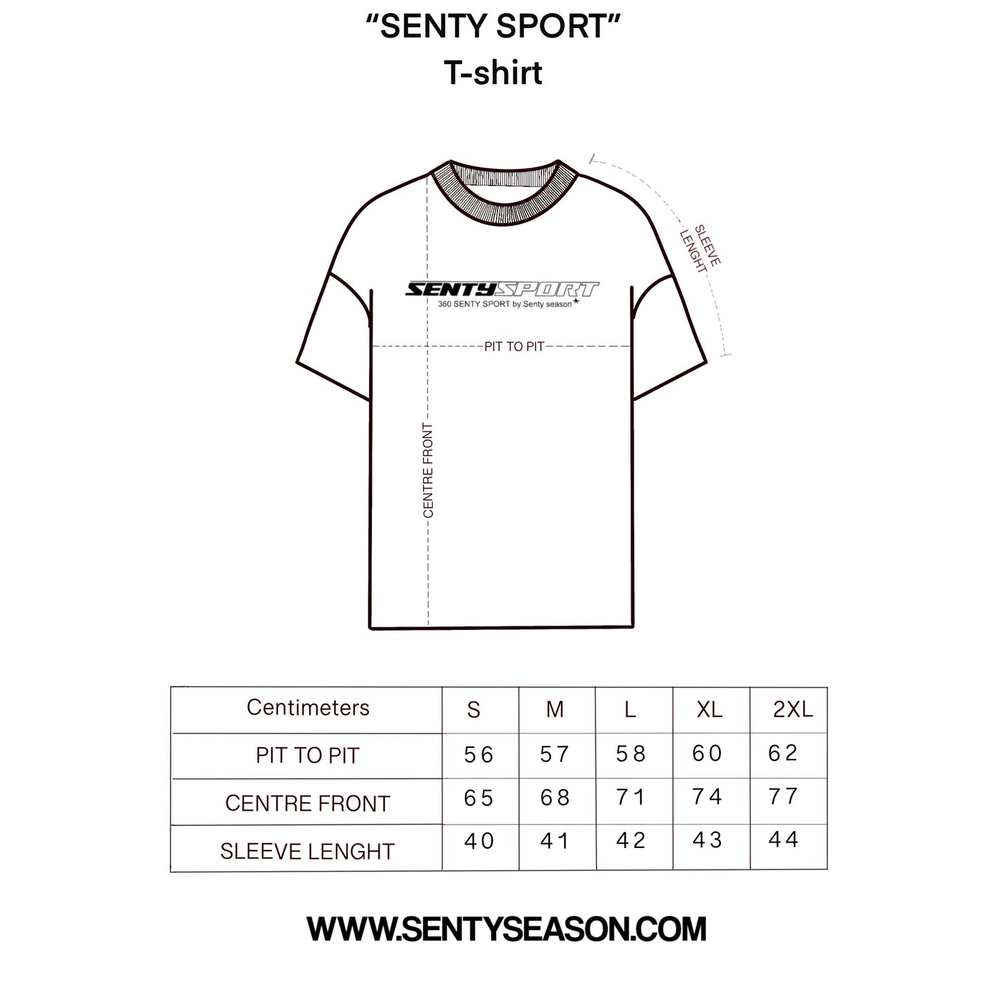 "360 SENTY SPORT" Black T-shirt