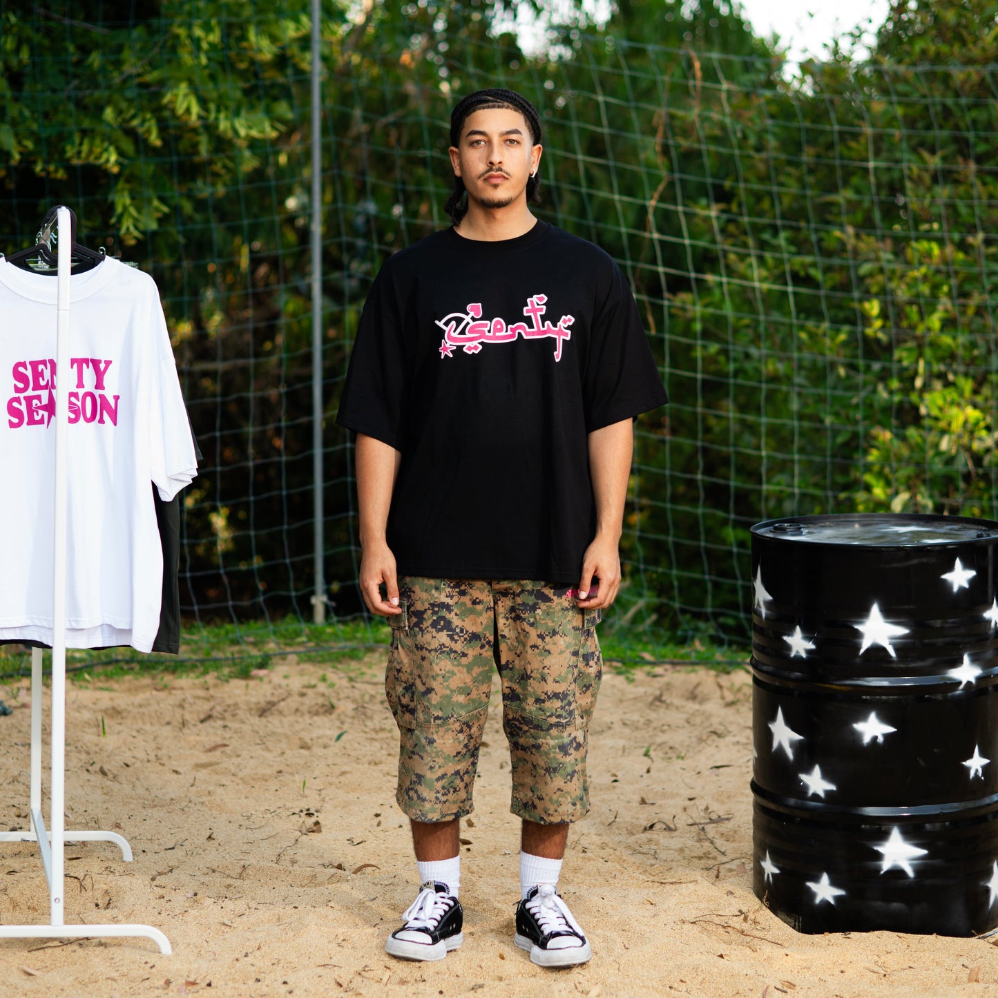 "SENTY SEASON" San Valentino Black T-shirt