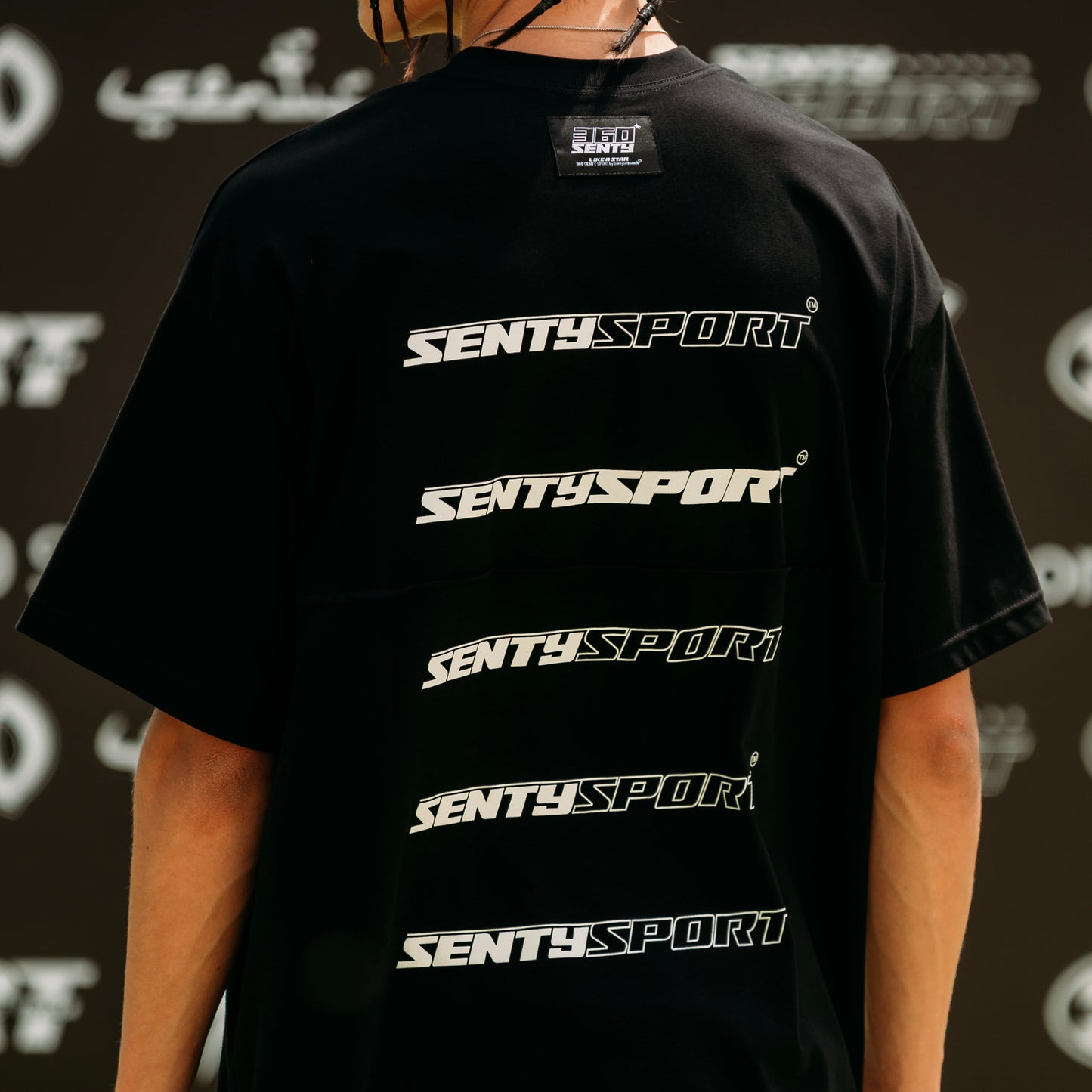 "360 SENTY SPORT" Black T-shirt