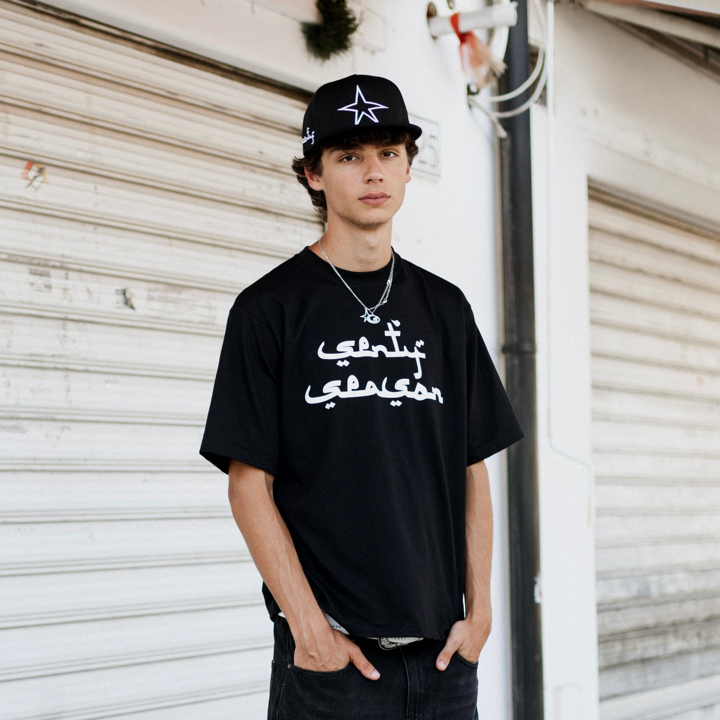 “SENTY SEASON” 5 Star Black Snapback