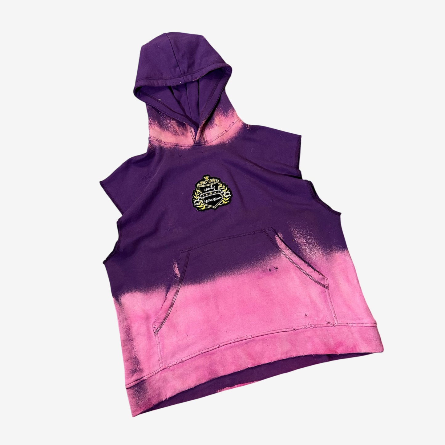 “SENTY ARMY” No Sleeve Hoodie (L) *