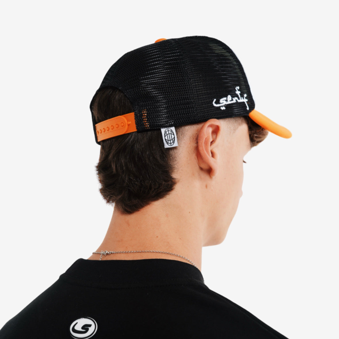 "SENTY SEASON" WORLDWIDE Orange Trucker Hat