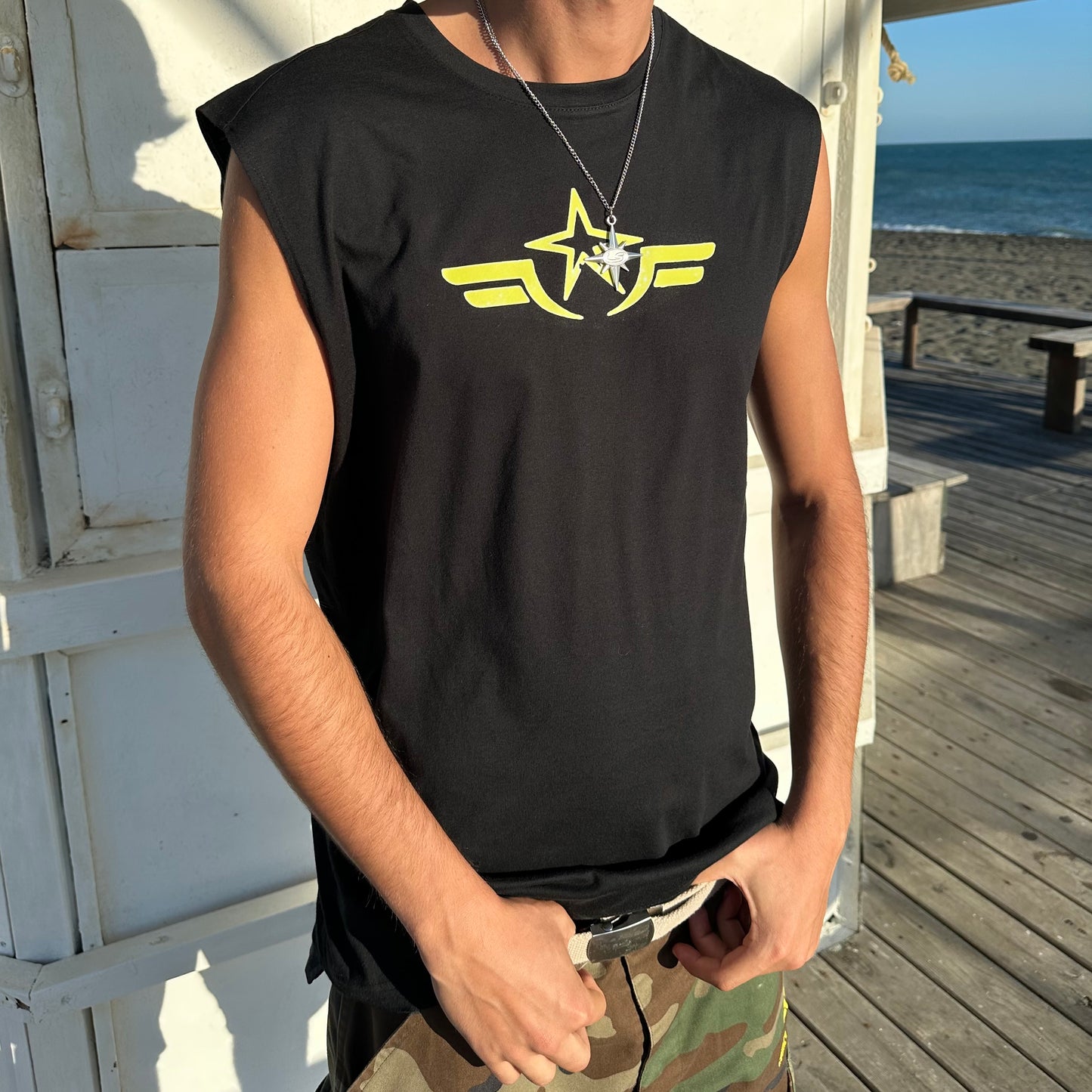 “SENTY ARMY” Black Tank