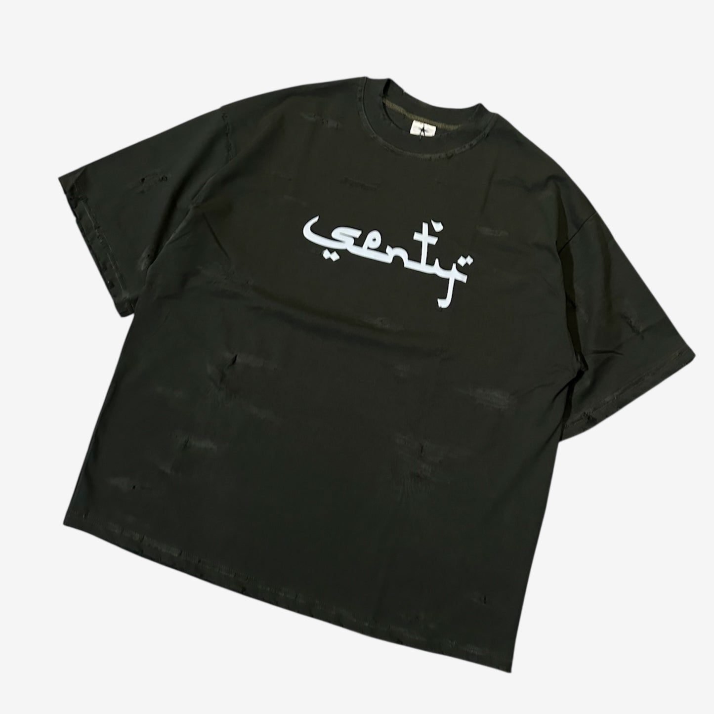 “SENTY SEASON” Military Green T-shirt (M)*