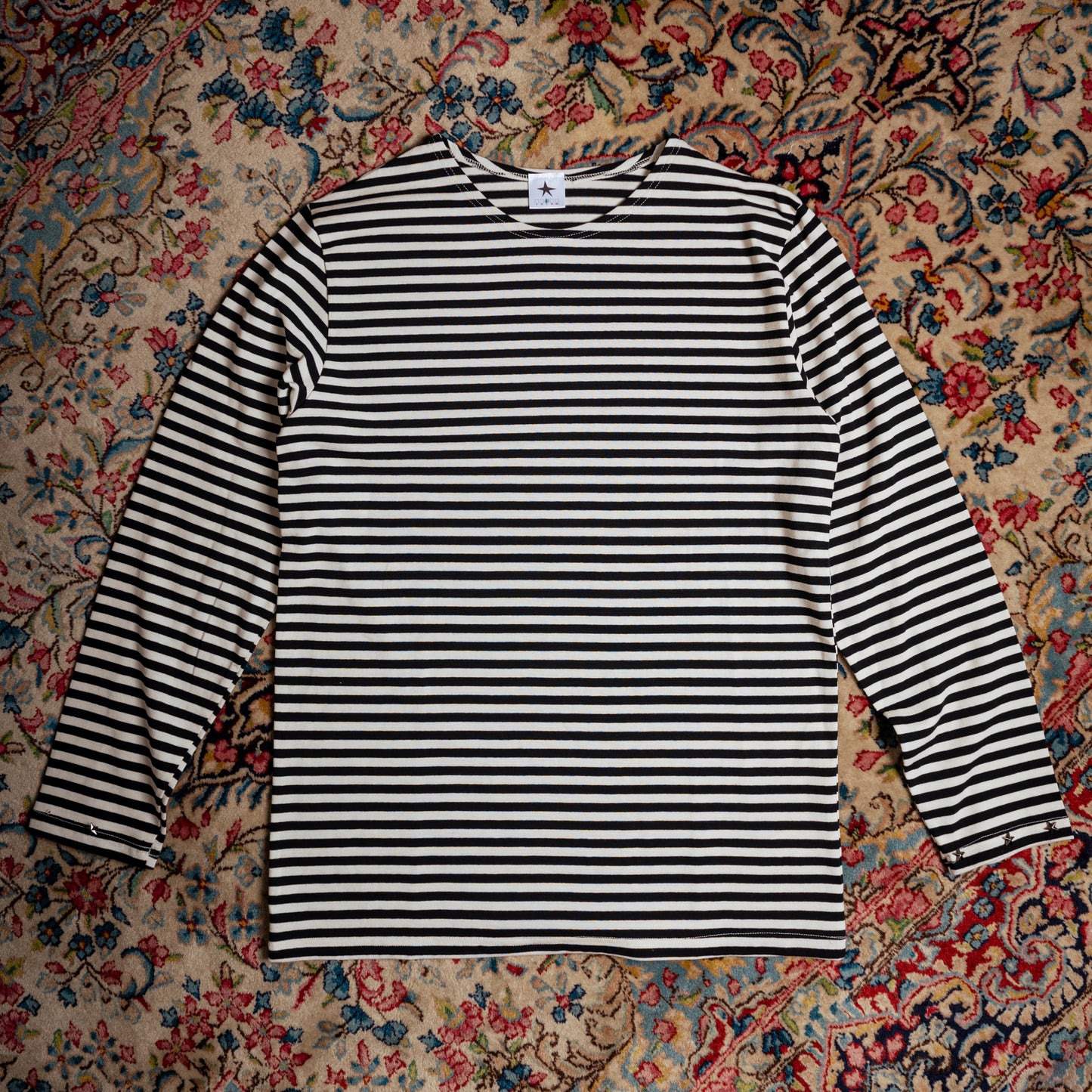 “SENTY ARMY” Striped Navy Longsleeve