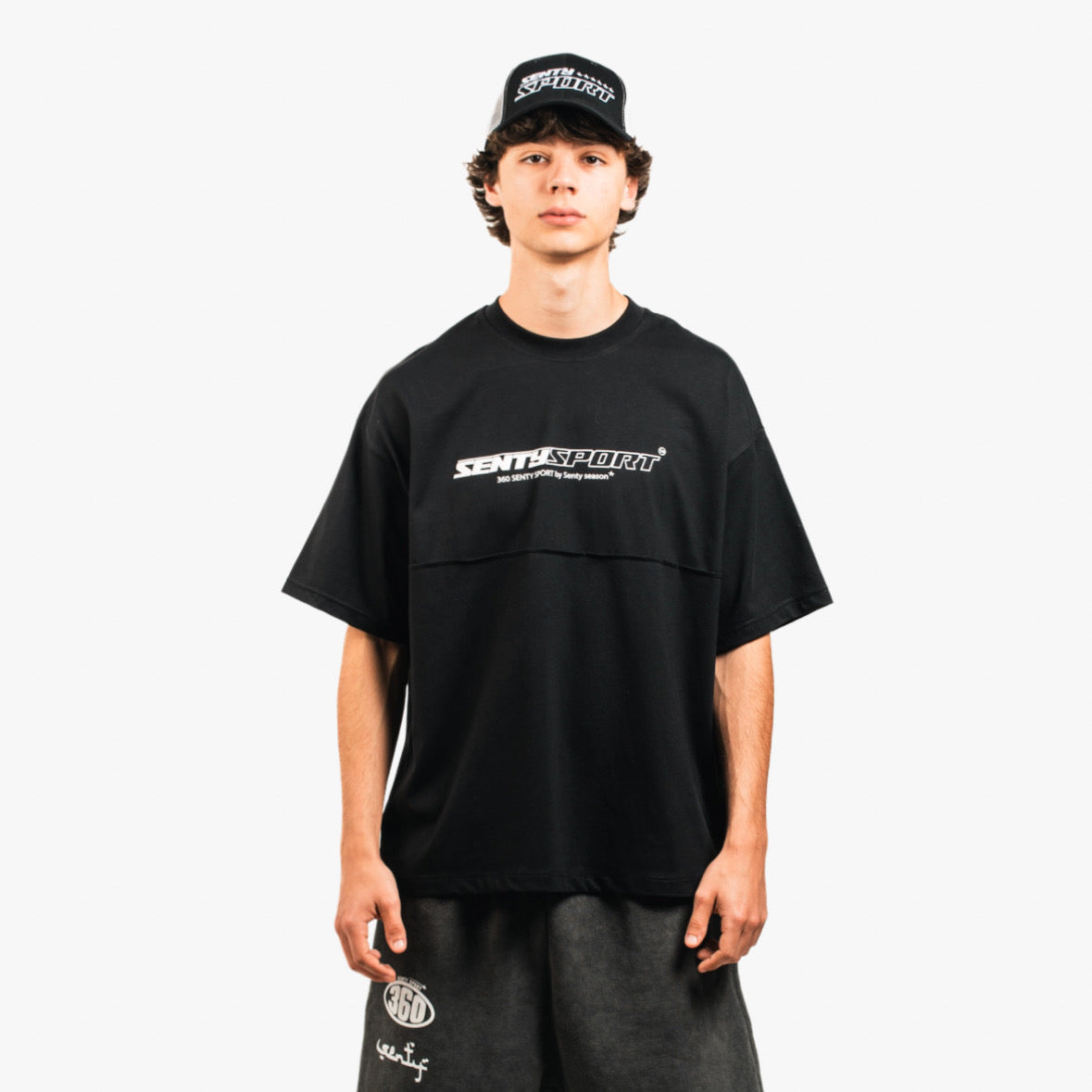 "360 SENTY SPORT" Black T-shirt