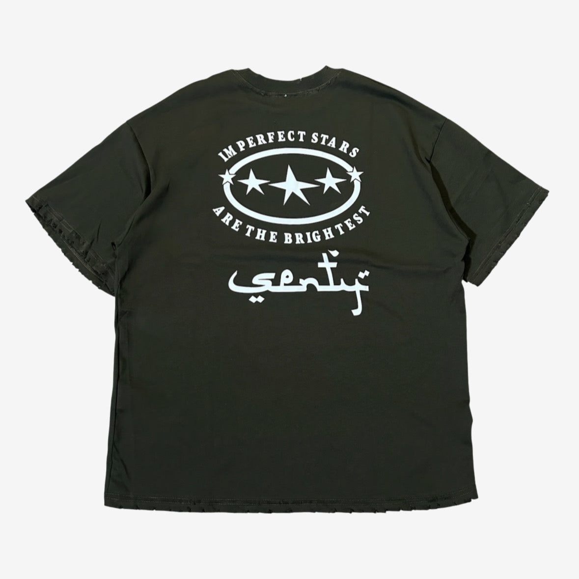 “SENTY SEASON” Military Green T-shirt (L)*