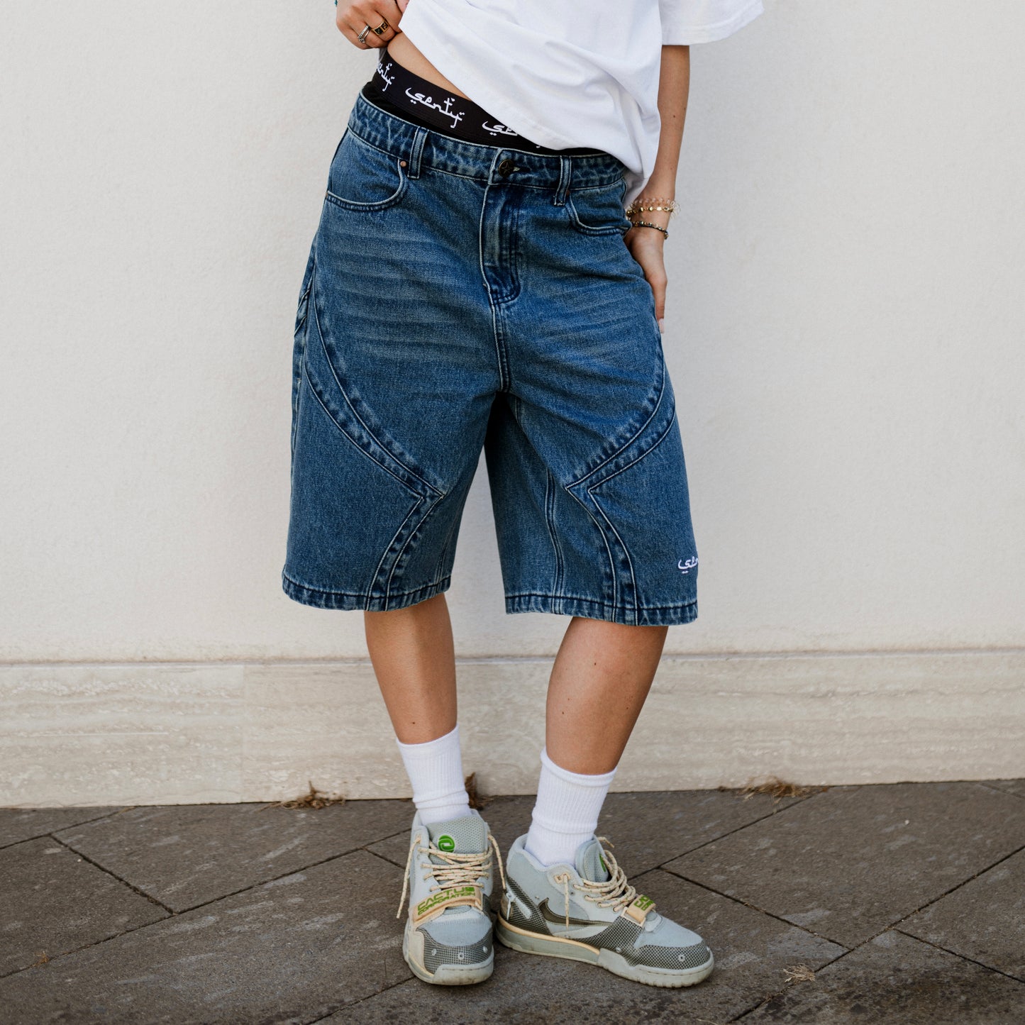 "SENTY SEASON" 5 Star Blue Jorts