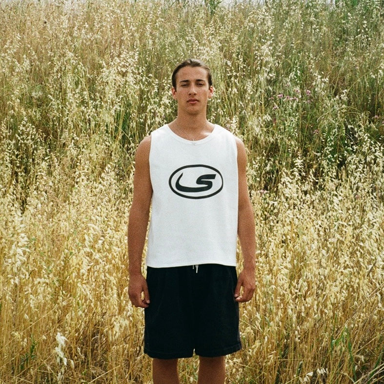 "SENTY SEASON" Essential White Tank Top