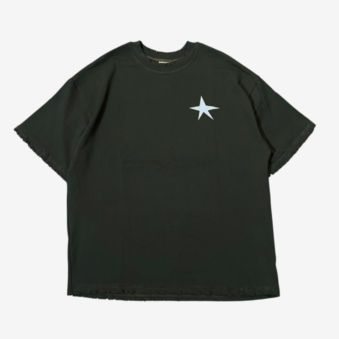 “SENTY SEASON” Military Green T-shirt (L)*