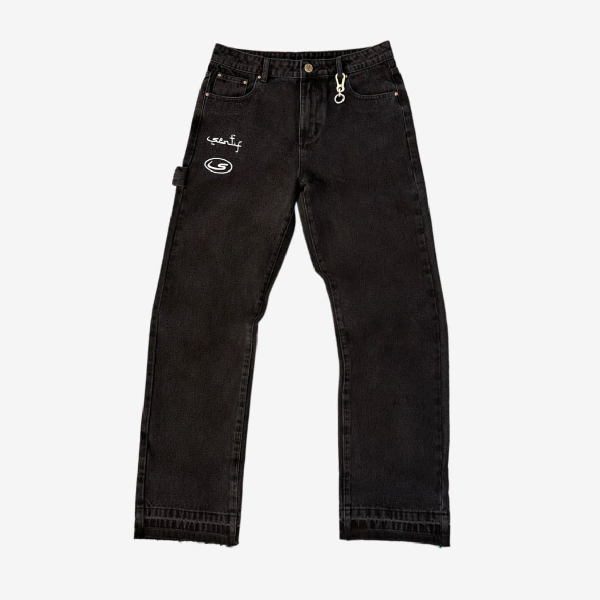 "SENTY SEASON" Black Carpenter Pants