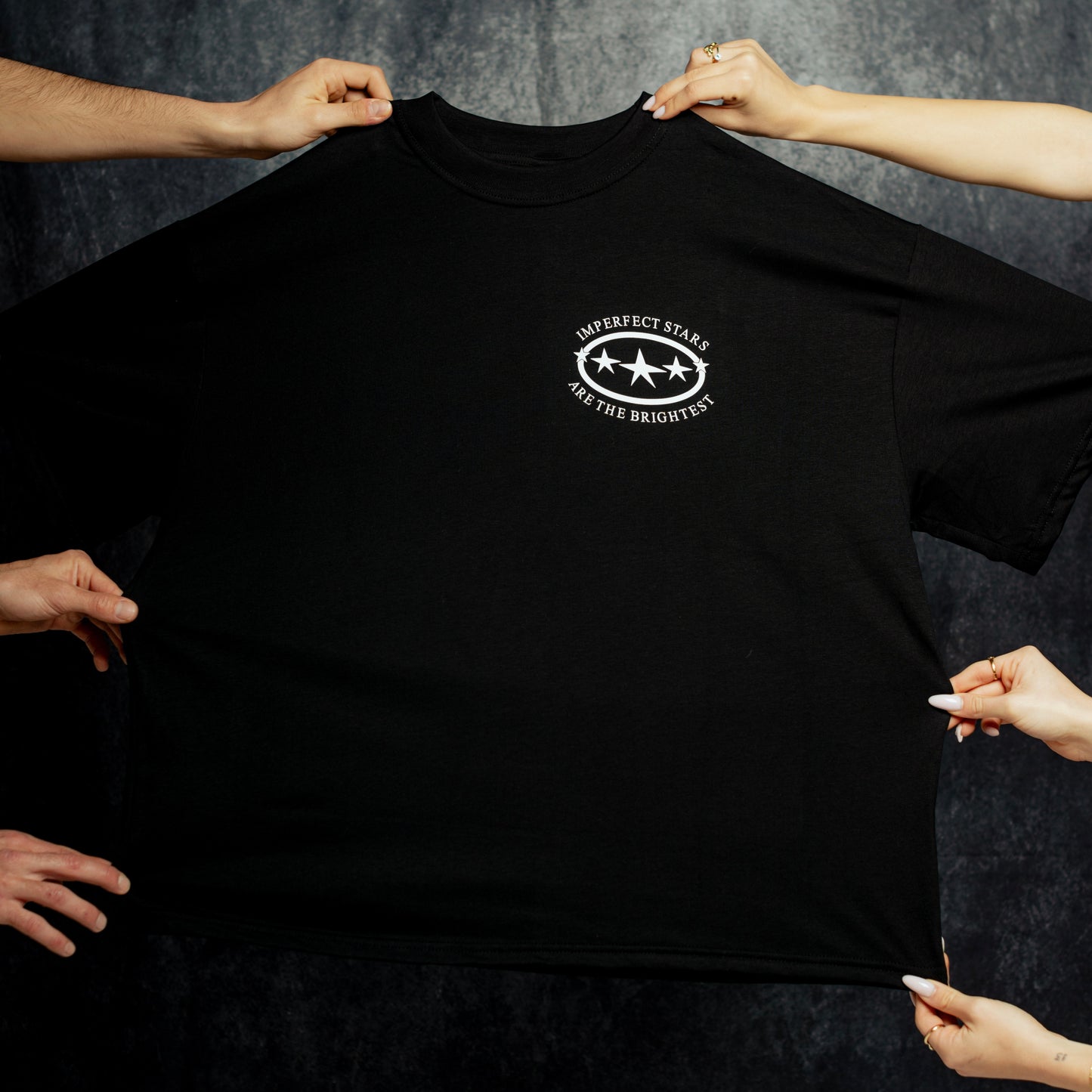 “IMPERFECT STARS” Black T-shirt
