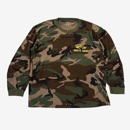 “SENTY ARMY” Camo Green Longsleeve (M)*