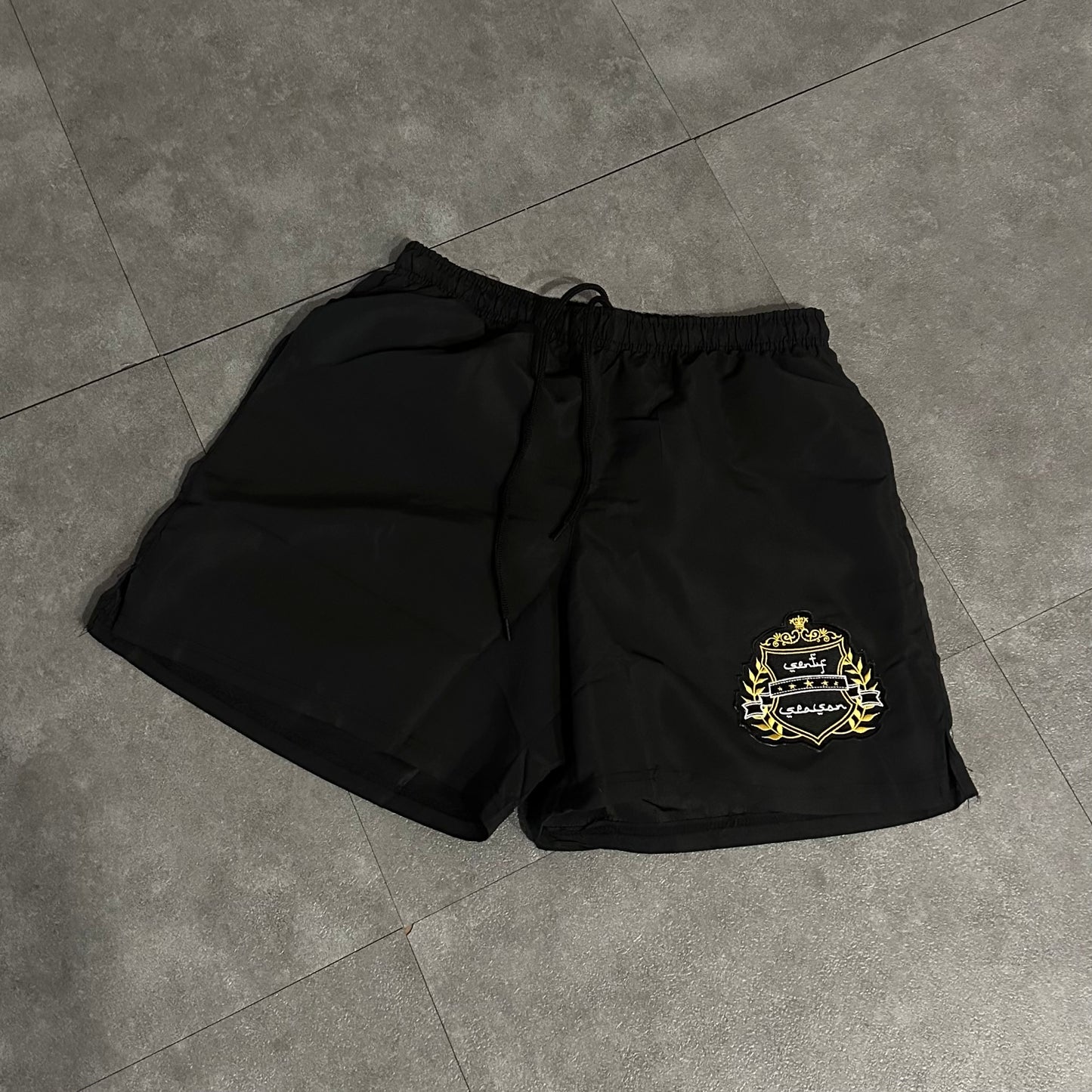 “SENTY ARMY” Black Swimshorts