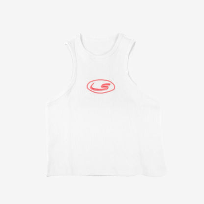 “PINK SEASON” White Tank Top