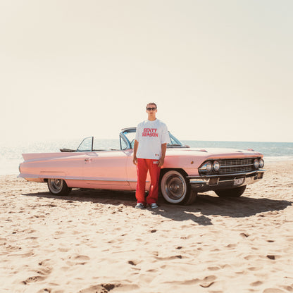 “PINK SEASON" White T-shirt