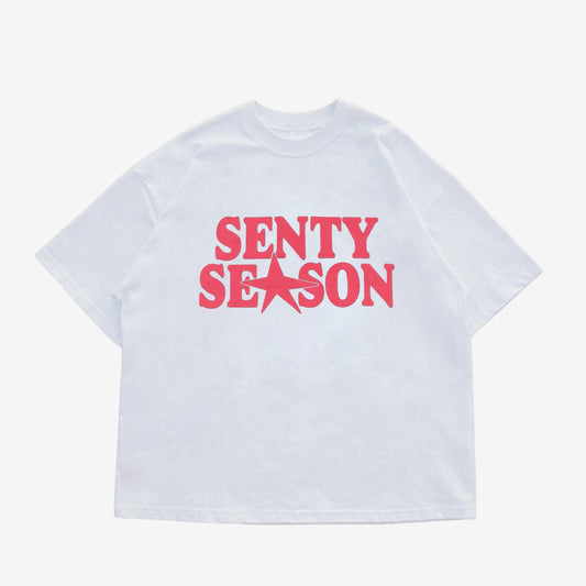 “PINK SEASON" White T-shirt