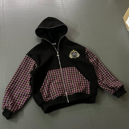 “SENTY SEASON” Flannel Black Full Zip