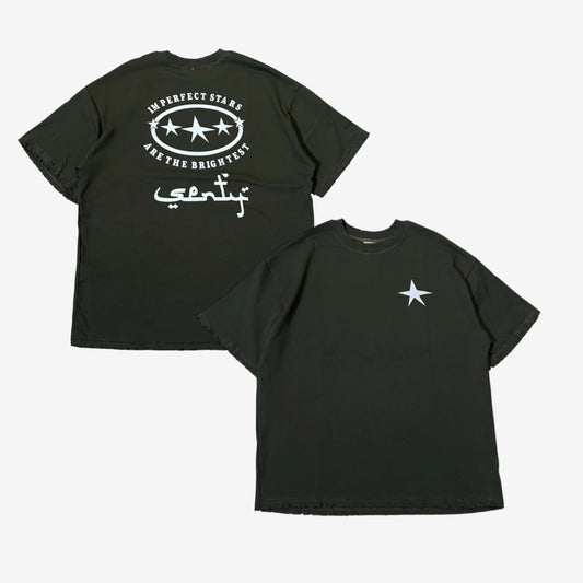 “SENTY SEASON” Military Green T-shirt (L)*