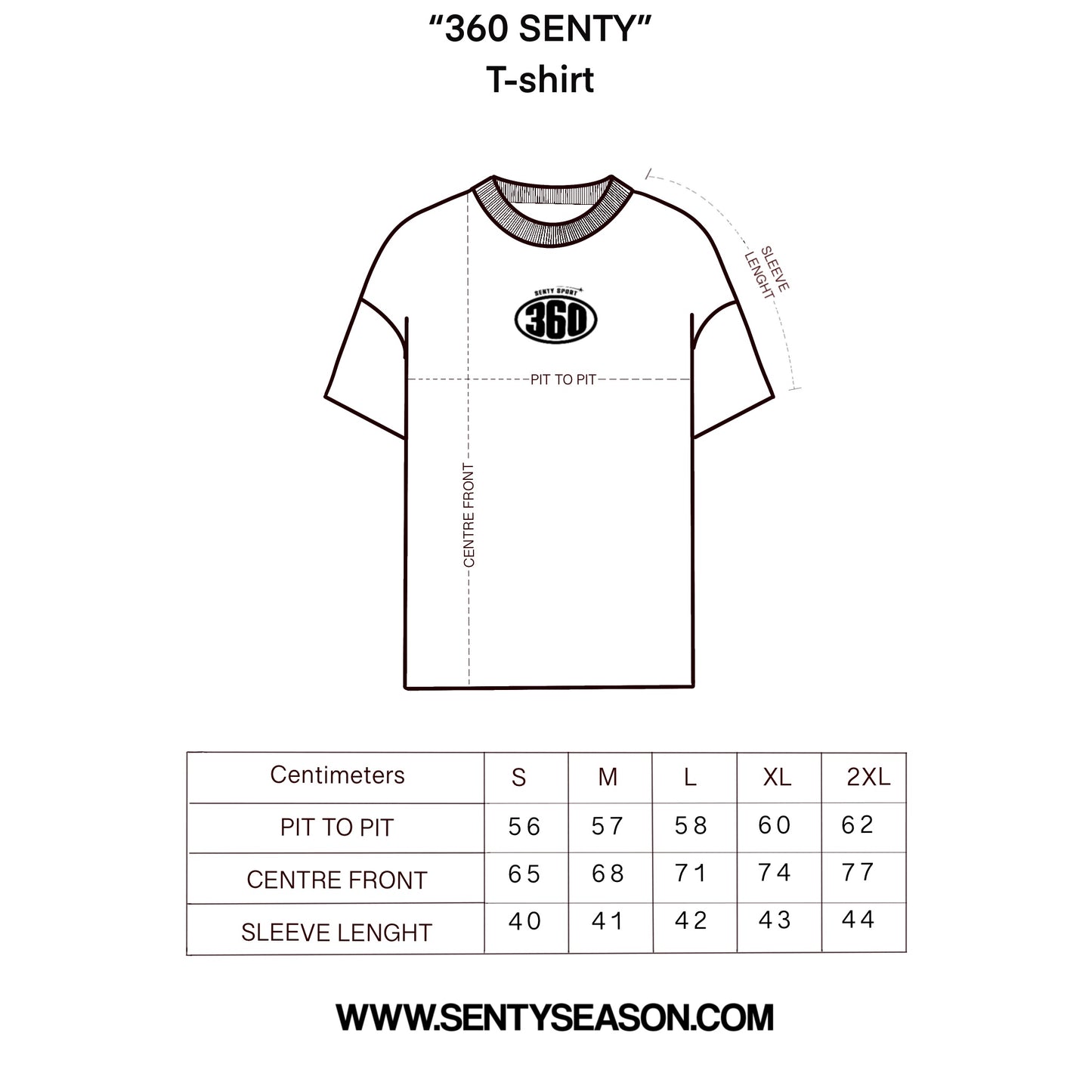 "360 SENTY" White T-shirt