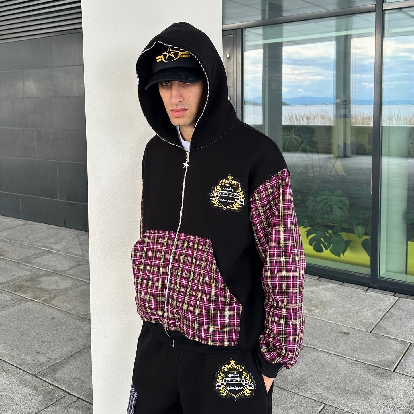 “SENTY SEASON” Flannel Black Full Zip