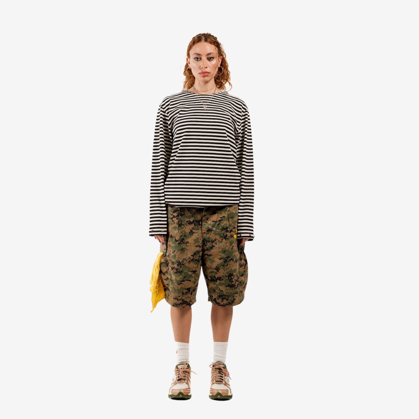 “SENTY ARMY” Striped Navy Longsleeve