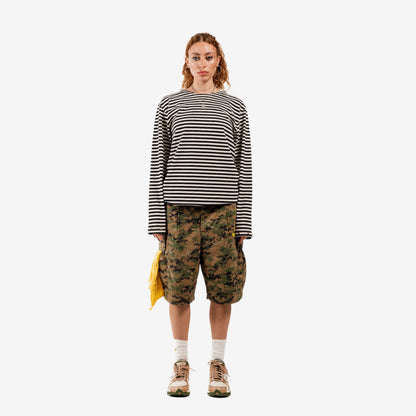 “SENTY ARMY” Striped Navy Longsleeve