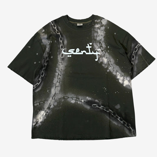“SENTY SEASON” Military Green T-shirt (XL)*