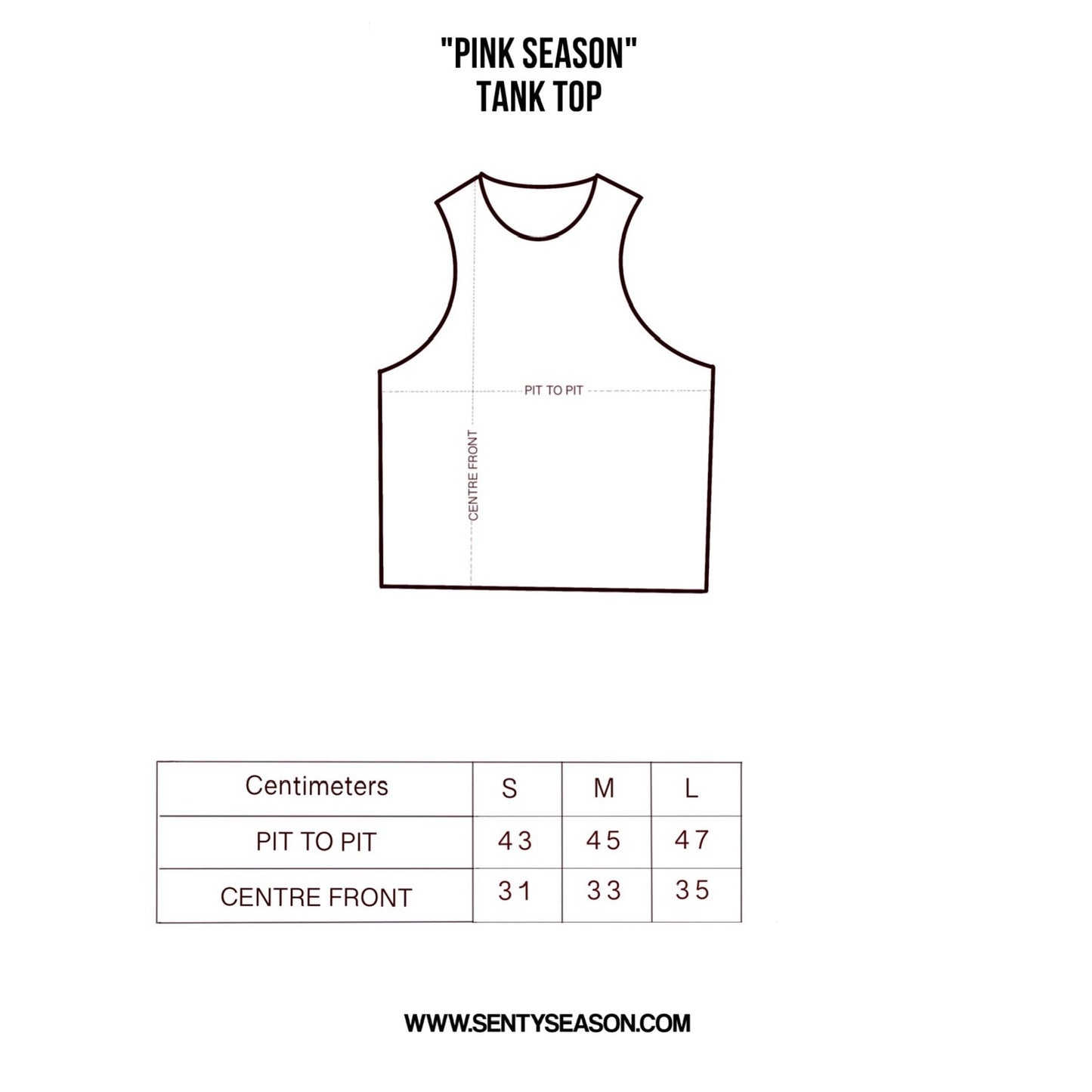 “PINK SEASON” White Tank Top