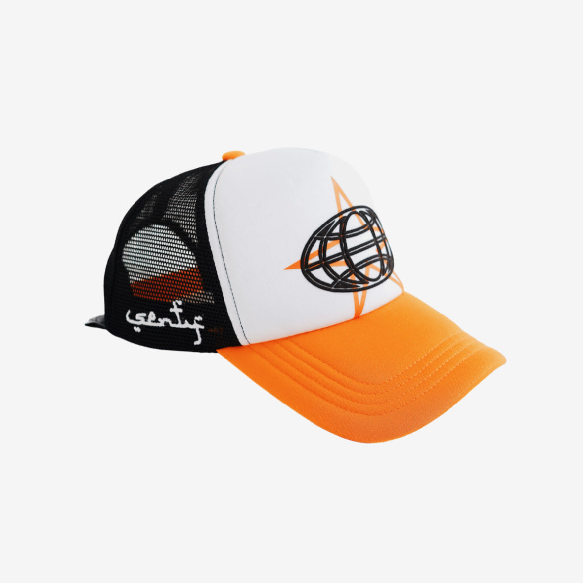 "SENTY SEASON" WORLDWIDE Orange Trucker Hat