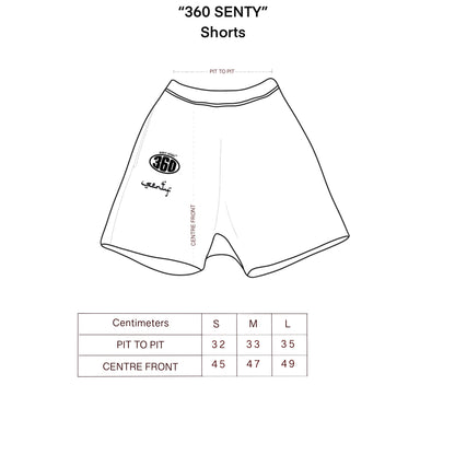 "360 SENTY" Light Grey Shorts