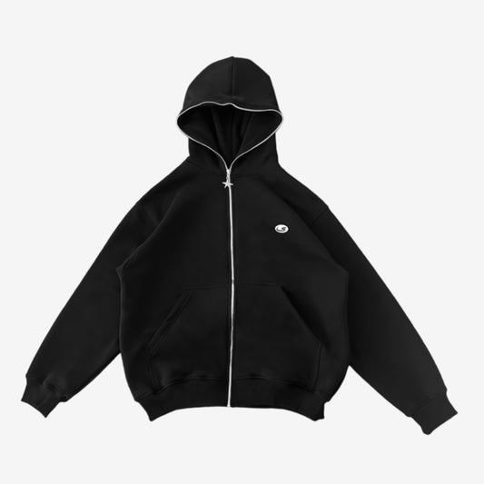 "SENTY SEASON" Black Full Zip V2