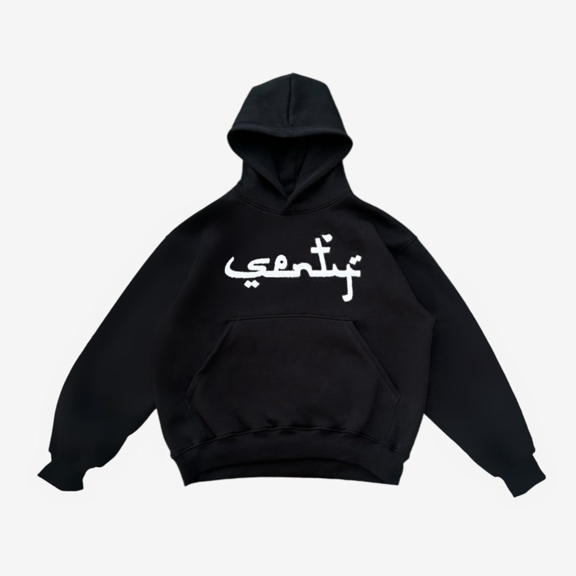 "SENTY SEASON" Black Hoodie V2