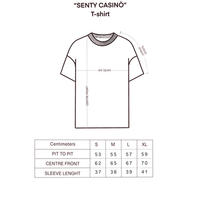 "SENTY SEASON" Black T-shirt